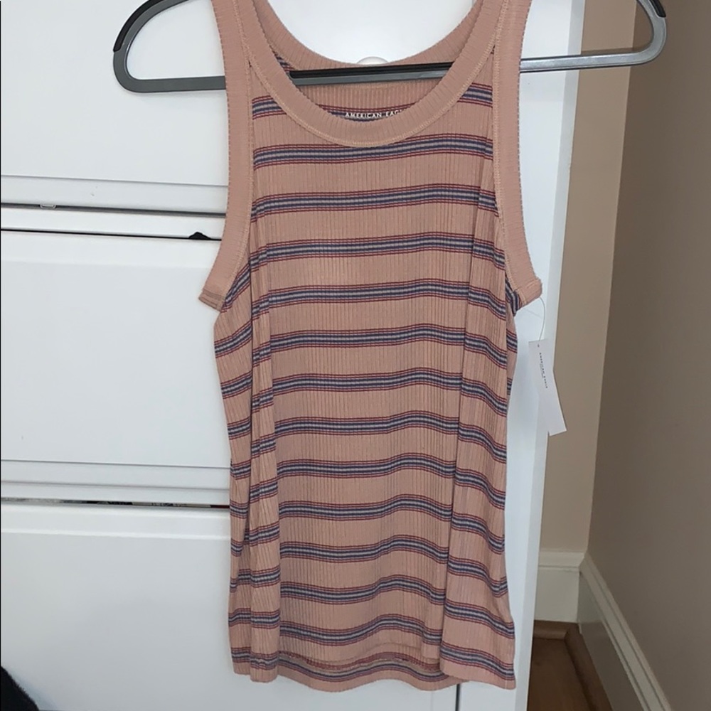 Rose Pink American Eagle Tank Top